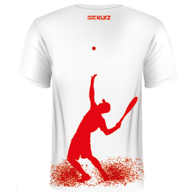 T-Shirt mit Tennisspieler
